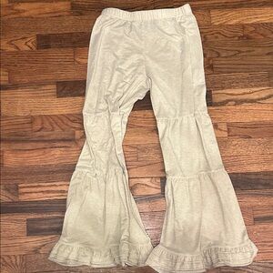 Chic Kids' Beige Flared Pants